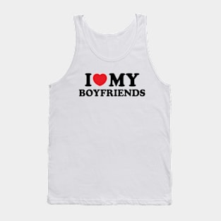 Y2K Funny Slogan I Love My Boyfriends Tank Top